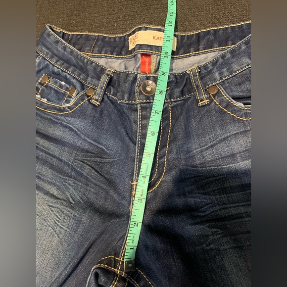 BKE Buckle Kate Stretch Boot Cut Blue Jeans Size 30 Tall 35.5 Inseam‎ - Picture 4 of 7